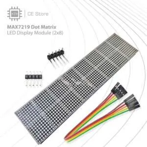 MAX7219 Dot Matrix LED Display Module (2x8)