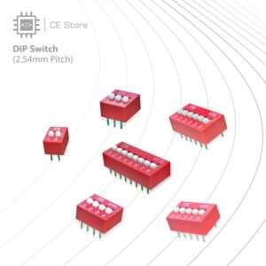 DIP Switch (2.54mm Pitch, Red)