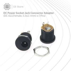 DC Power Socket Jack Connector Adapter(DC-022,Female, 5.5x2.1mm)