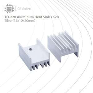 TO-220 Aluminum Heat Sink YK20 (Silver,15x10x20mm)