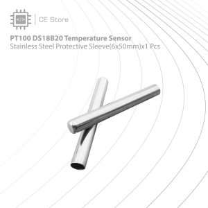 PT100 DS18B20 Temperature Sensor Protective Sleeve(6x50mm)x1 Pcs