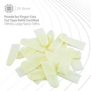 Powde'les Finger Cots Cut Type RoHS Certified