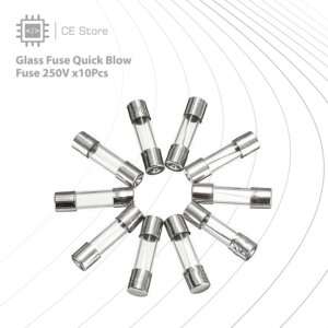 Glass Fuse Quick Blow Fuse 250V x 10Pcs