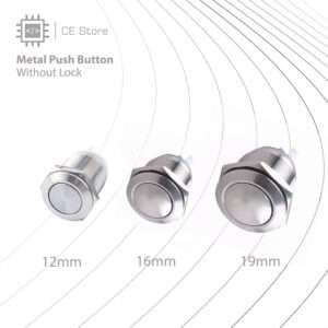 Metal Push Button without Lock