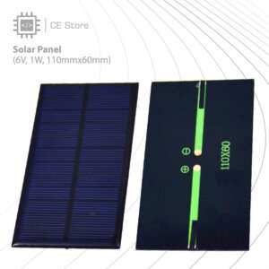Solar Panel (6V, 1W, 110mmx60mm)