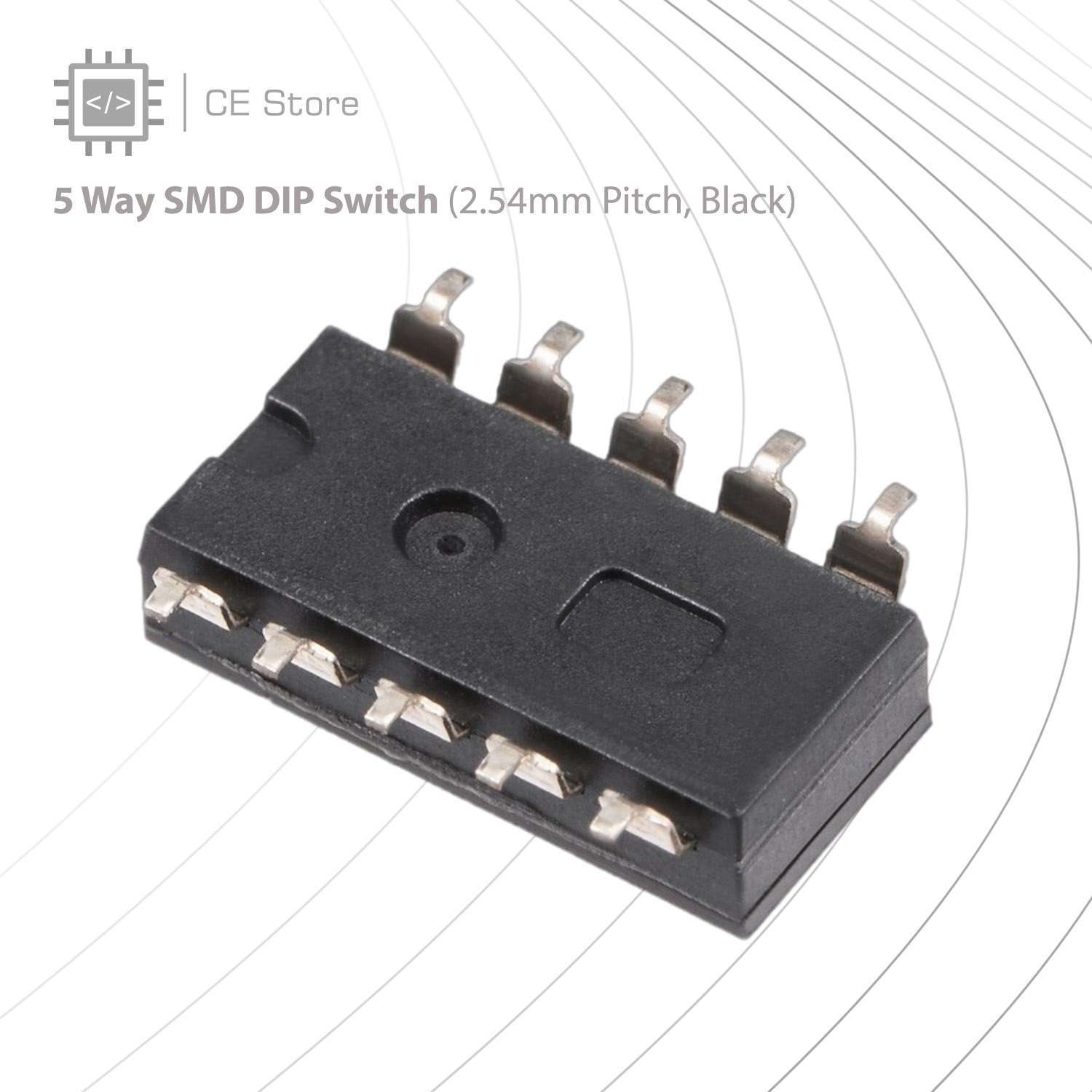 SMD DIP Switch (2.54mm Pitch, Black) - Image 8