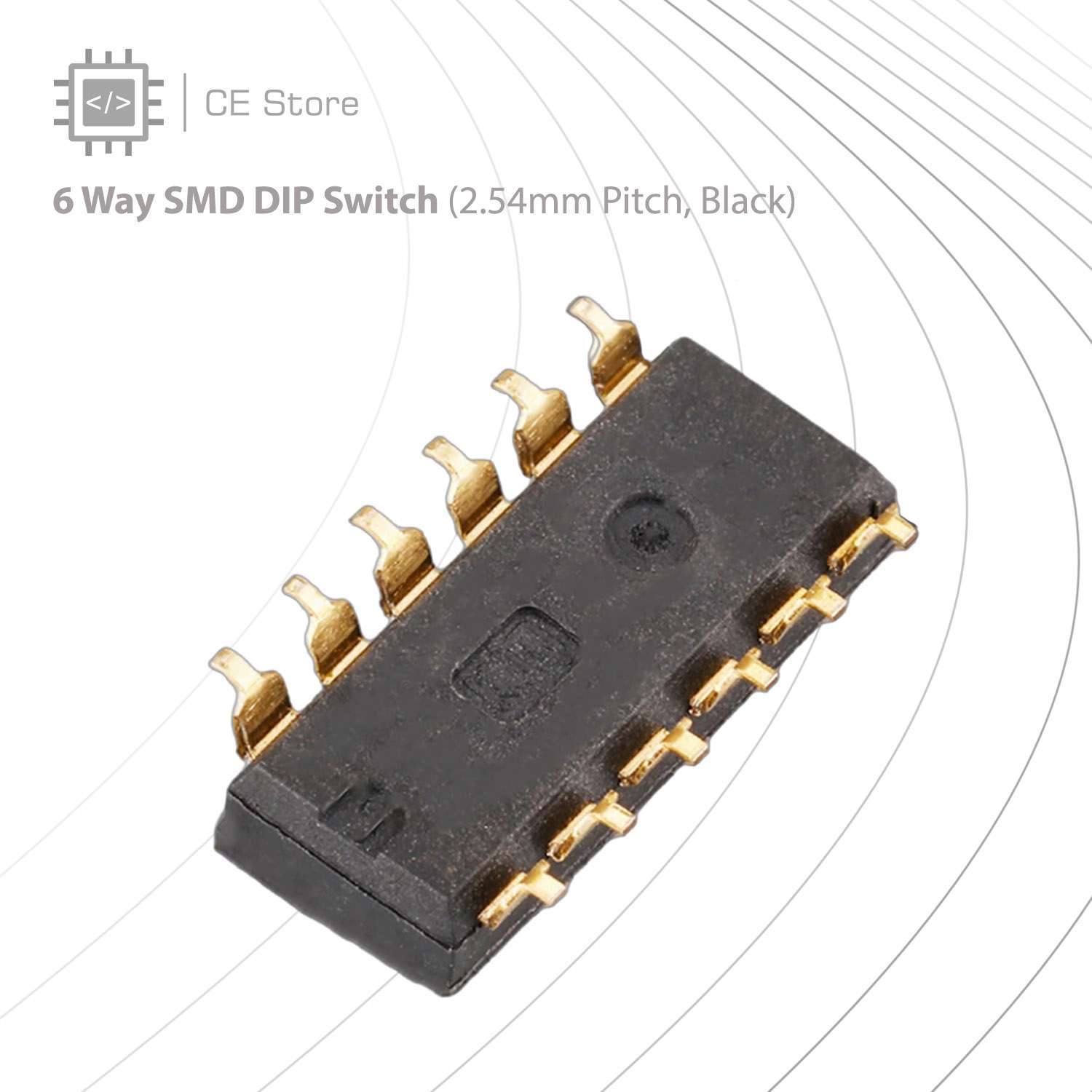 SMD DIP Switch (2.54mm Pitch, Black) - Image 10