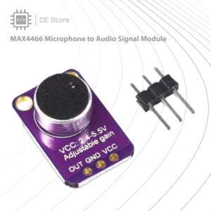 MAX4466 Microphone to Audio Signal Module
