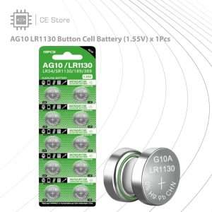 AG10 LR1130 Button Cell Battery (1.55V) x 1Pcs