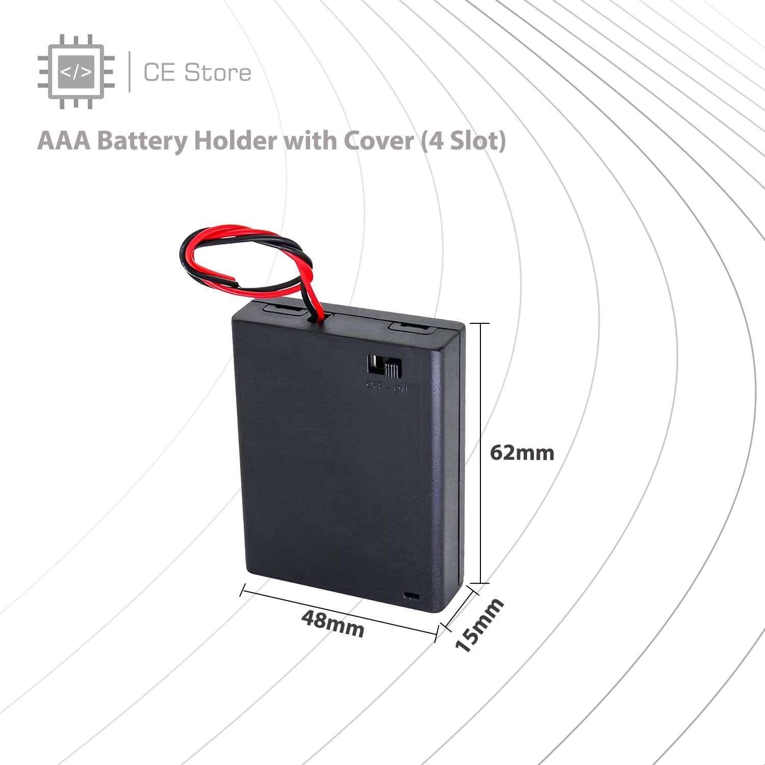 AAA Battery Holder with Cover - Image 3