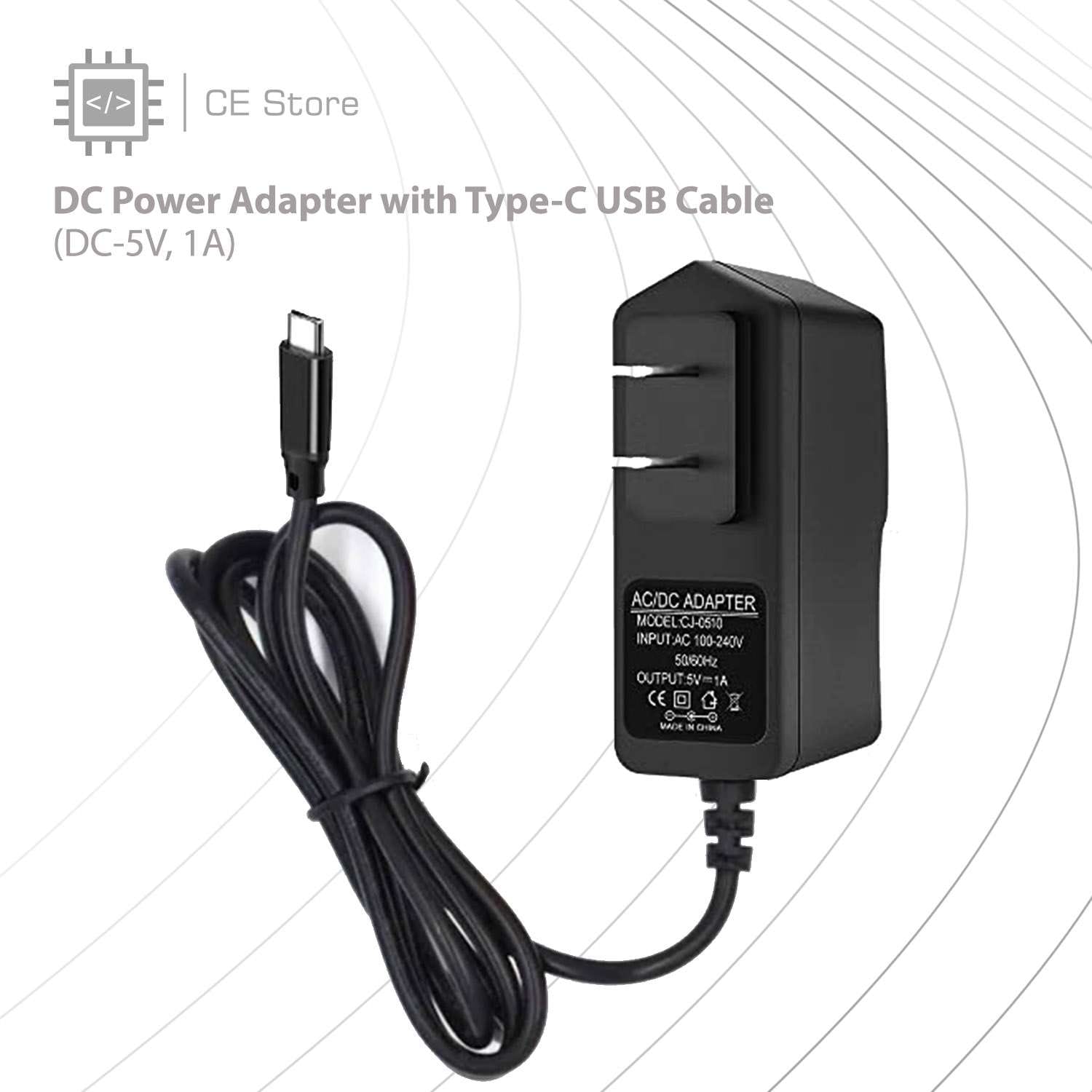 DC Power Adapter (DC-5V, 1A, Type-C) - Image 3