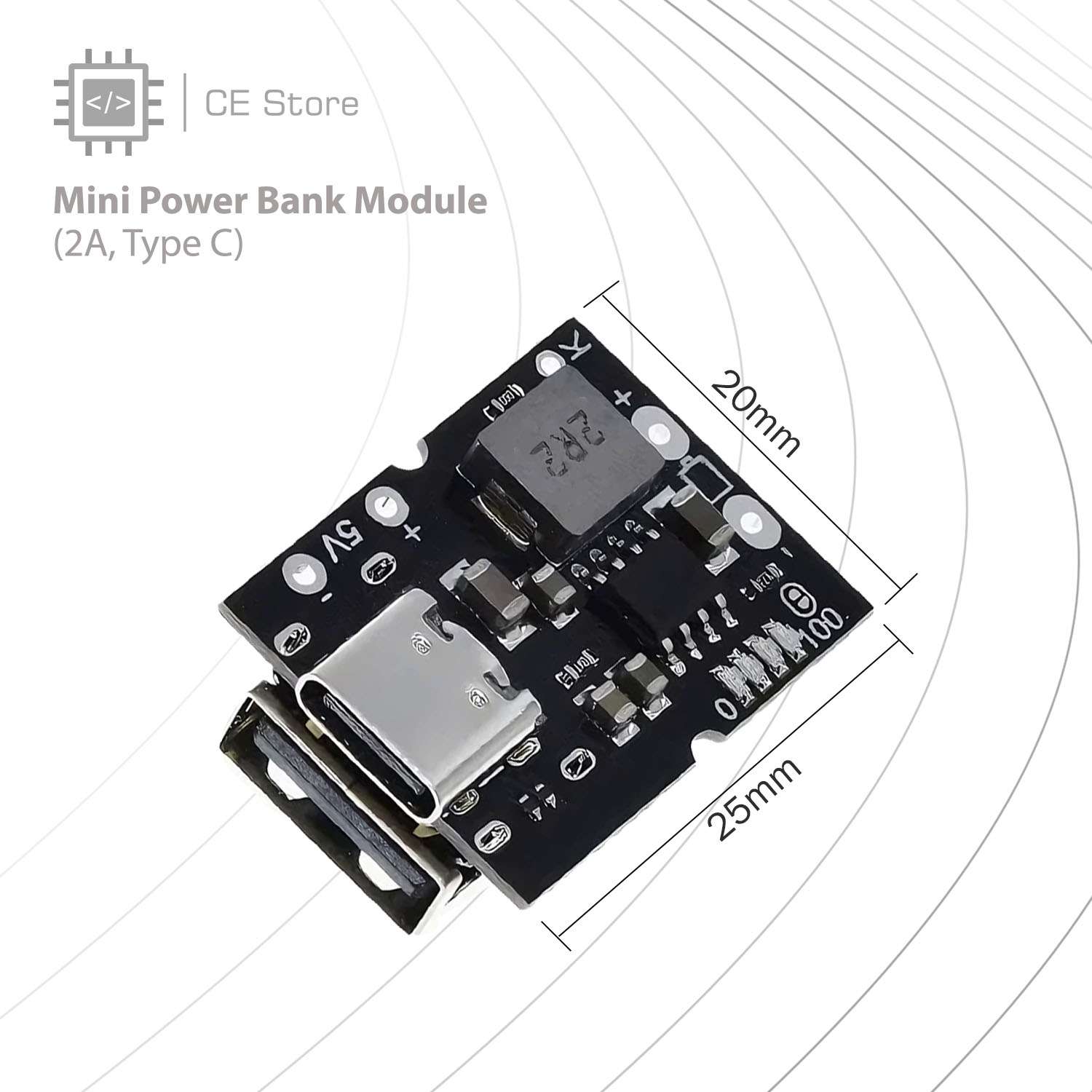 Mini Power Bank Module (2A, Type C) - Image 3