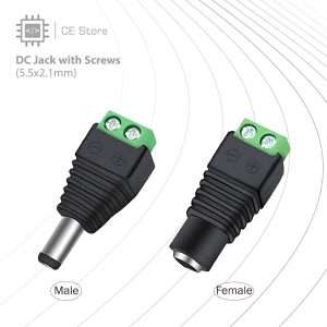 DC Jack with Screws (5.5x2.1mm)