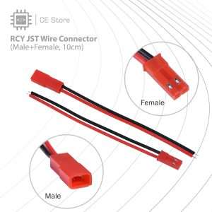 RCY JST Wire Connector (Male+Female, 10cm)