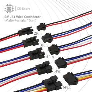 SM JST Wire Connector (Male+Female, 10cm)