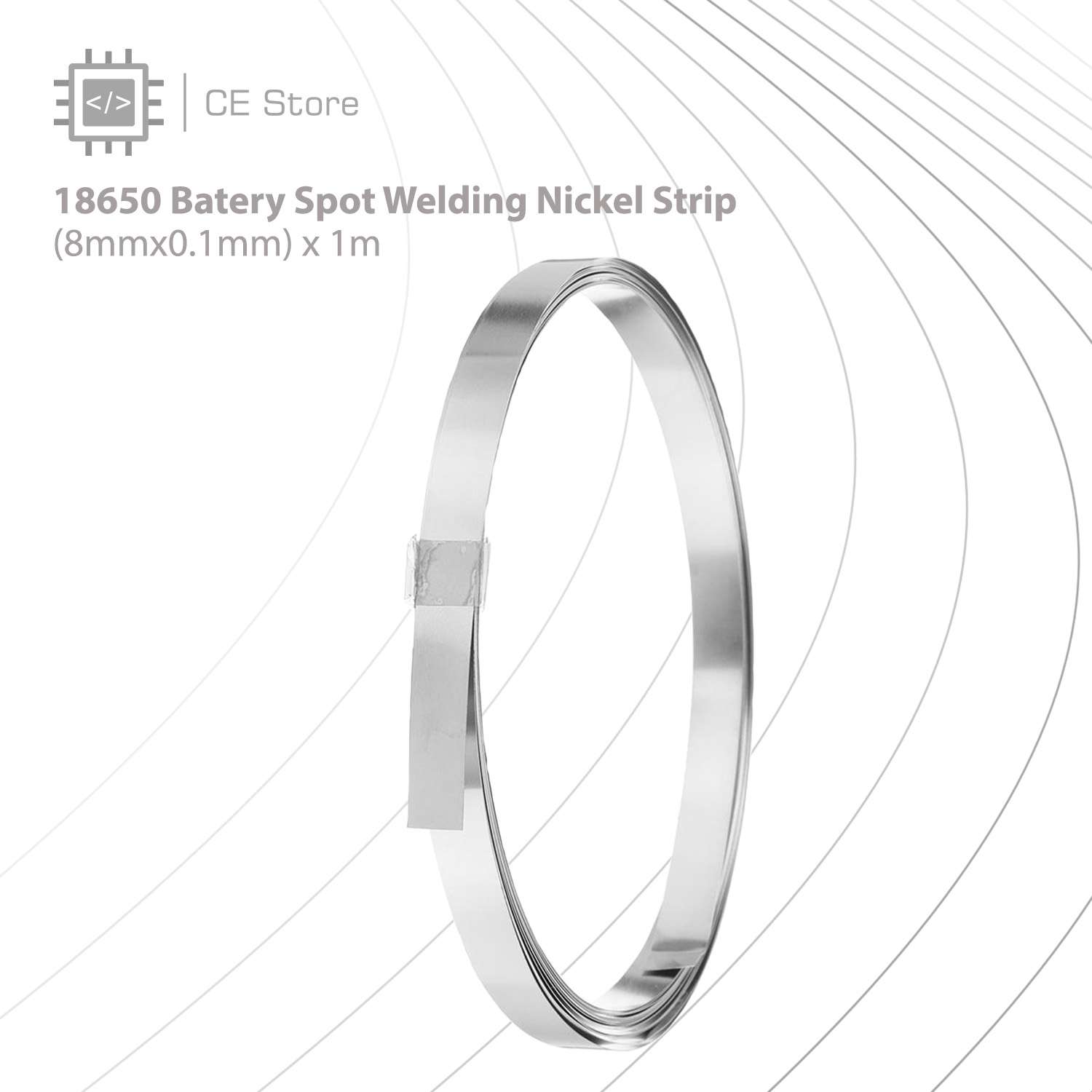 18650 Battery Spot Welding Nickel Strip (8mmx0.1mm) x 1m