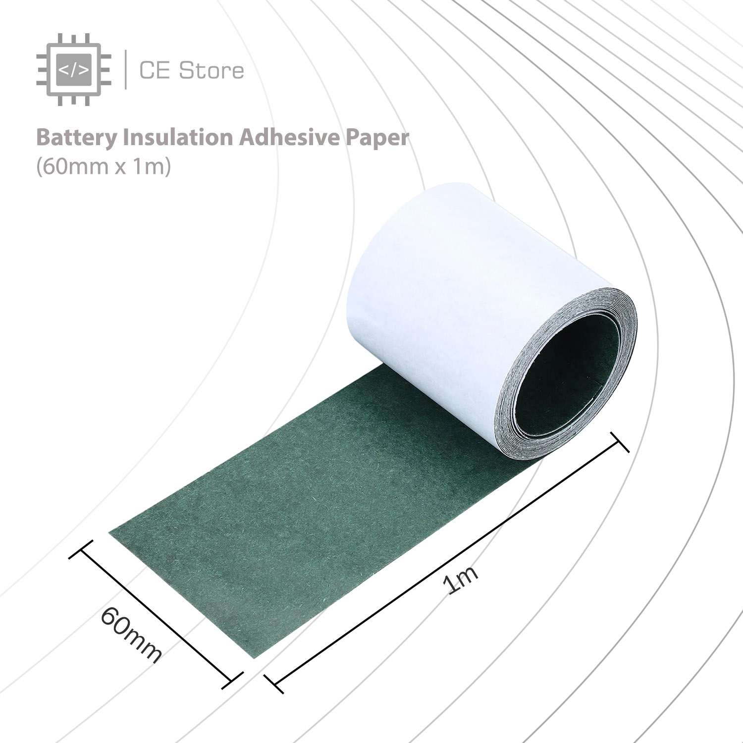 Battery Insulation Adhesive Paper (60mm x 1m) - Image 2