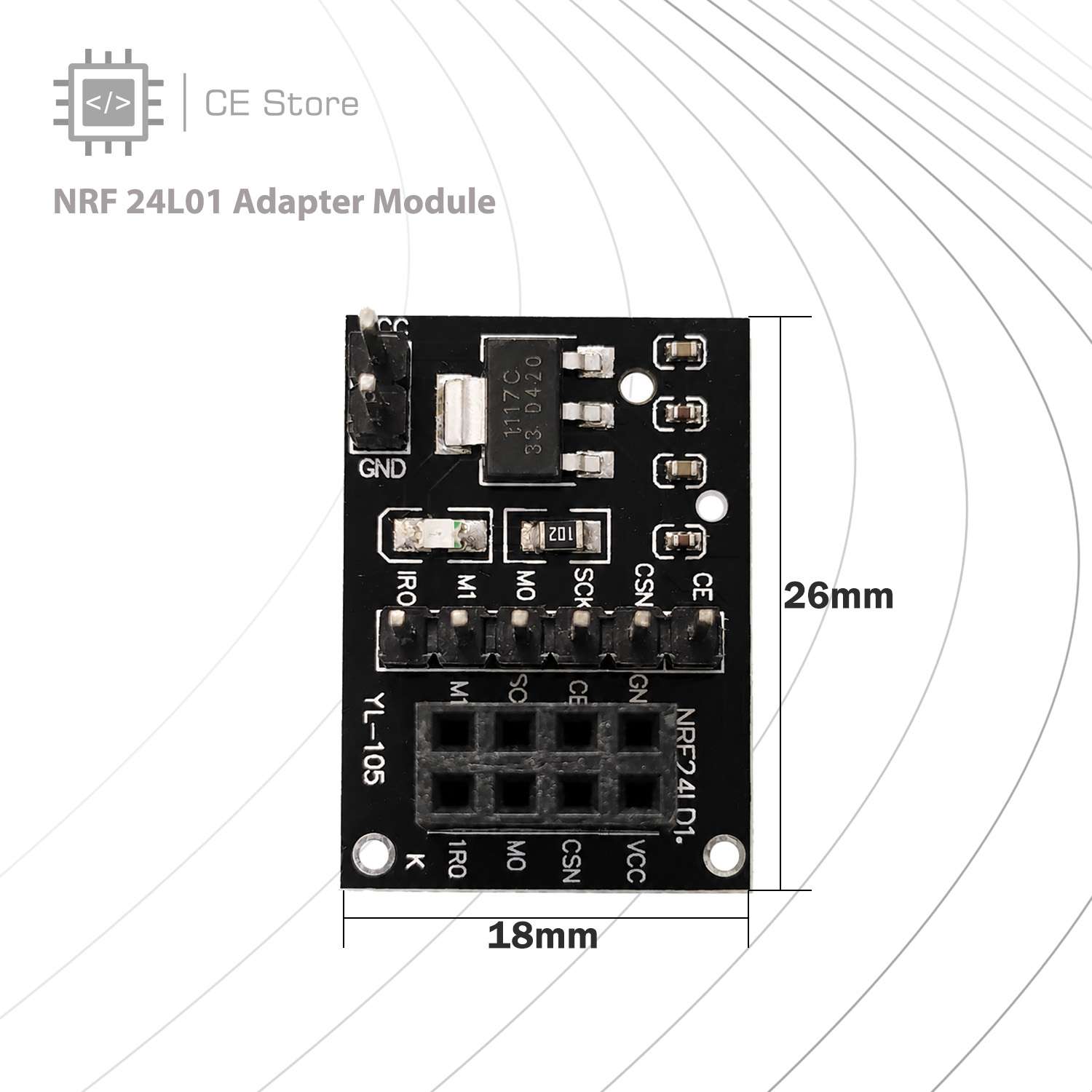 NRF 24L01 Adapter Module - Image 4