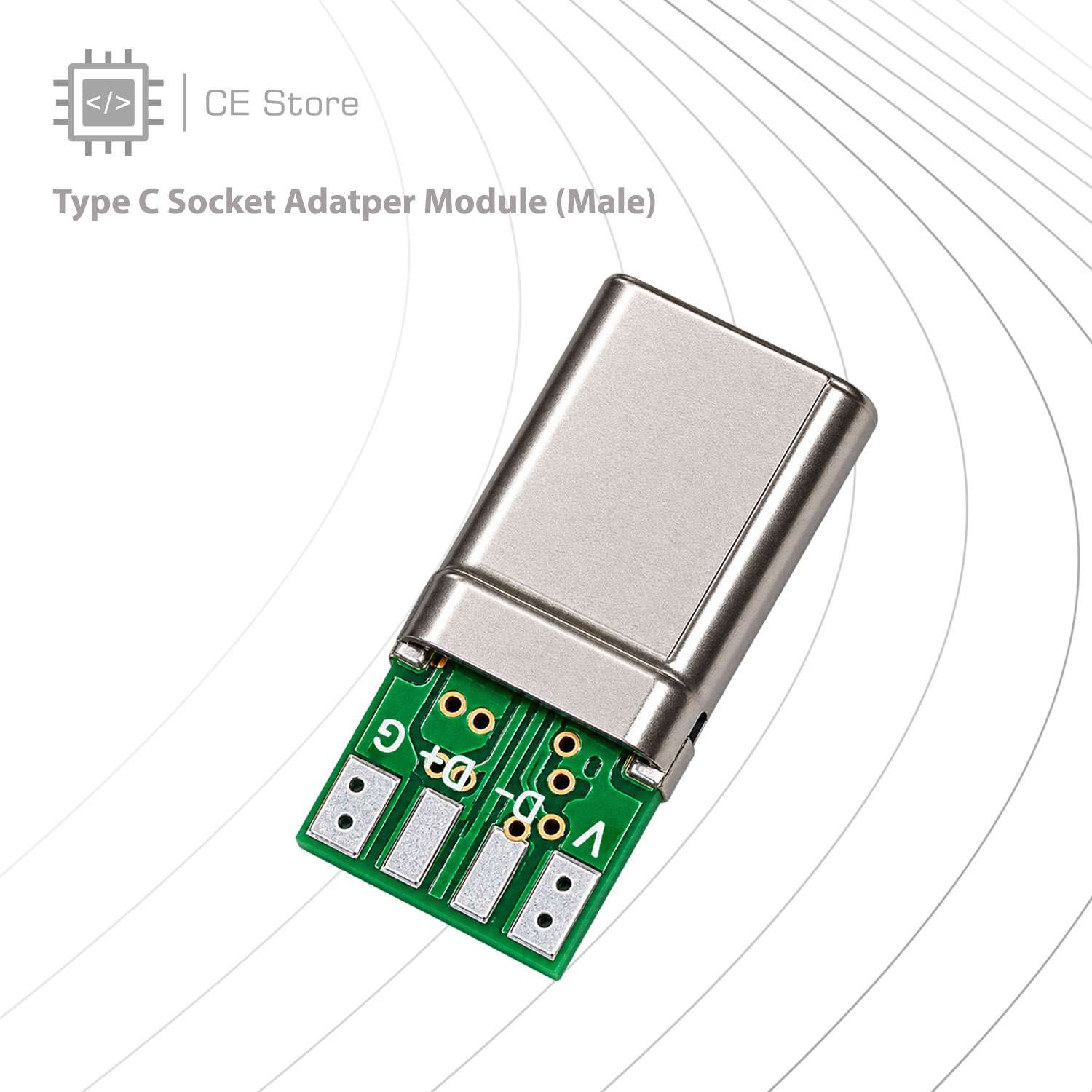 Type C Socket Adatper Module (Male)