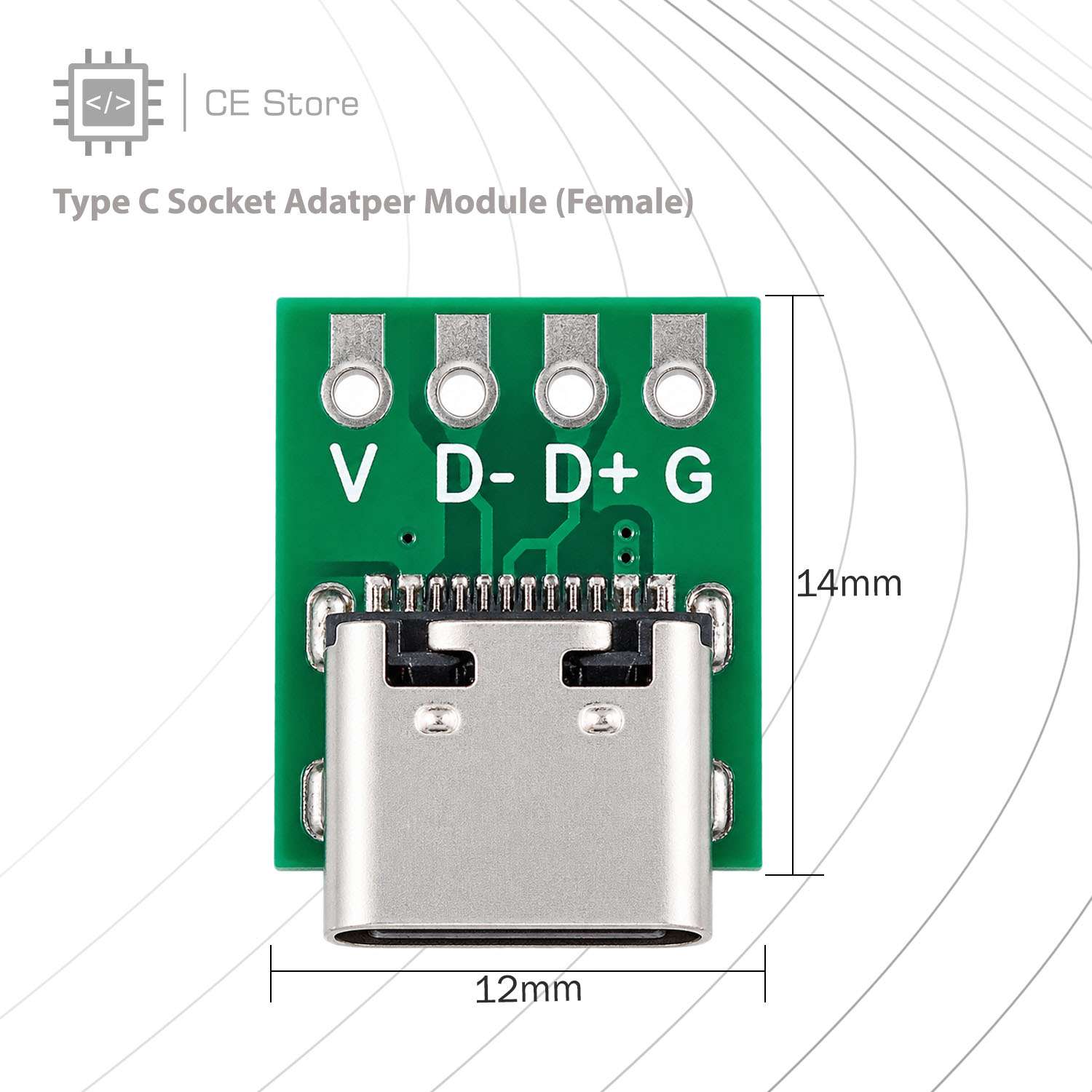 Type C Socket Adatper Module (Female) - Image 3