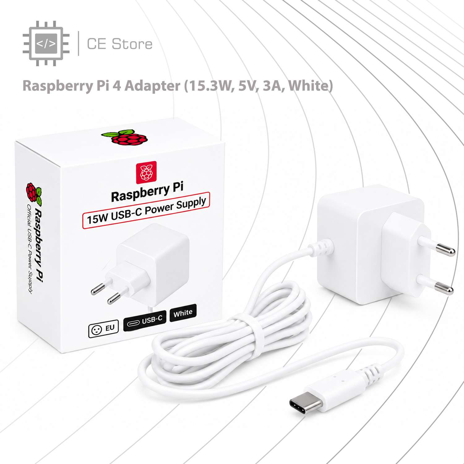 Raspberry Pi 4 Adapter (15.3W, 5V, 3A) - Image 2