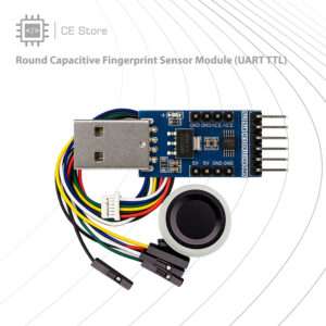 Round Capacitive Fingerprint Sensor Module (UART TTL)