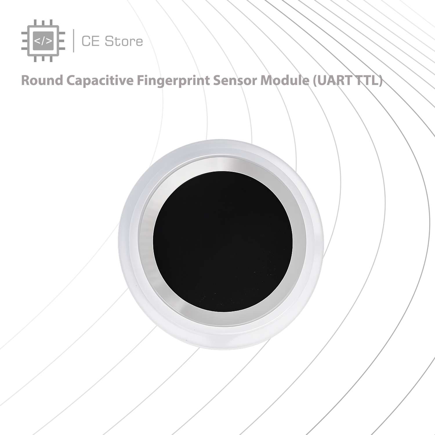 Round Capacitive Fingerprint Sensor Module (UART TTL) - Image 5