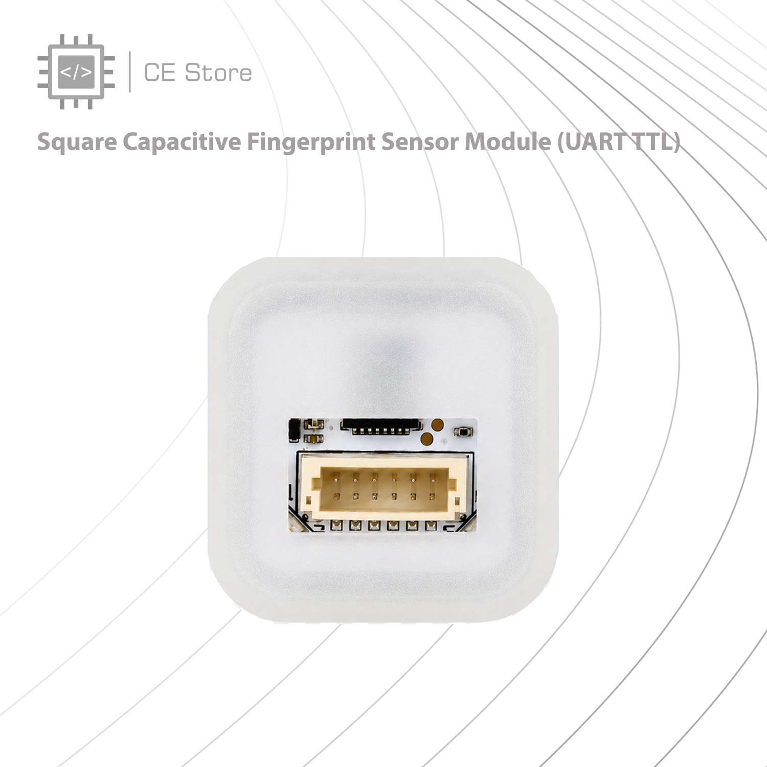 Square Capacitive Fingerprint Sensor Module (UART TTL) - Image 5